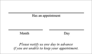 Appointment 01