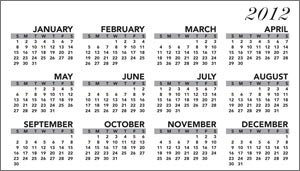 Z-Calendar 2012